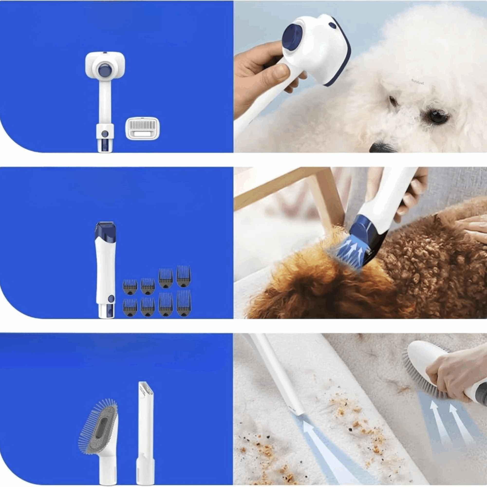 Pet Grooming Vacuum Kit