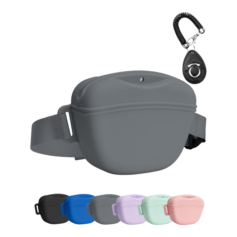 Pawtopix Dog Treat Pouch with Clicker - Hands-Free Training