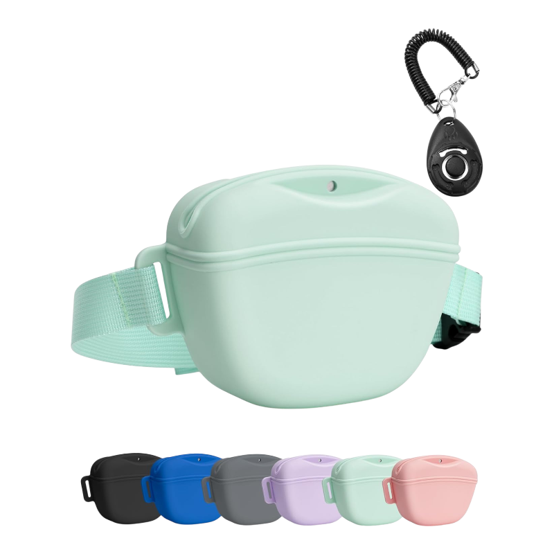 Pawtopix Dog Treat Pouch with Clicker - Hands-Free Training
