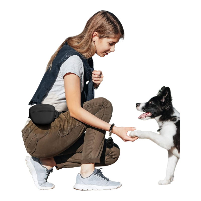 Pawtopix Dog Treat Pouch with Clicker - Hands-Free Training