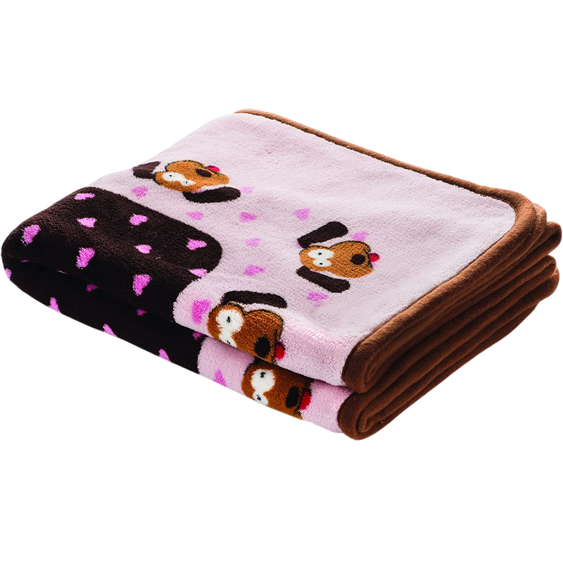 Pawtopix cozy snuggle puppy blanket - plush dog print