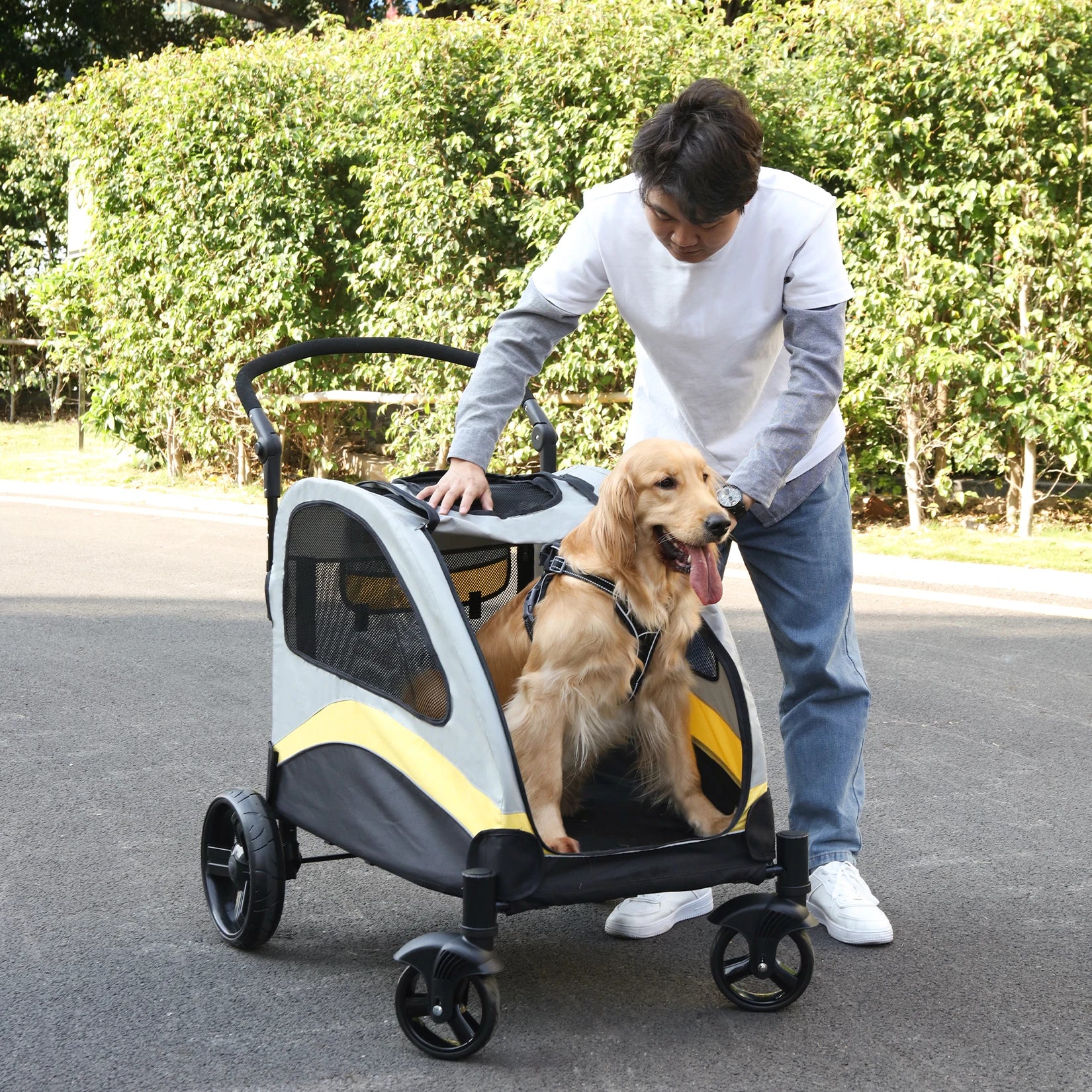 Chariot de transport pour animaux d'extérieur