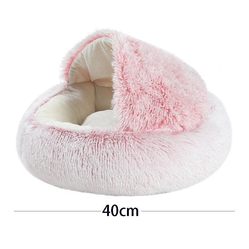 Lit en peluche douce pour chat et petit chien