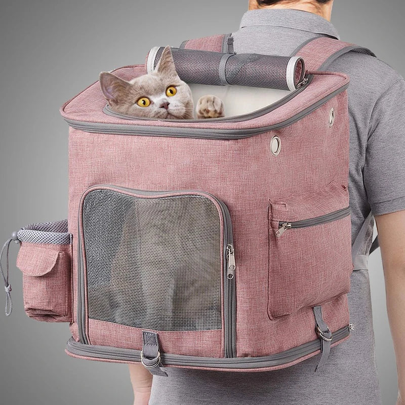 Sac à dos extensible pour le transport des animaux de compagnie