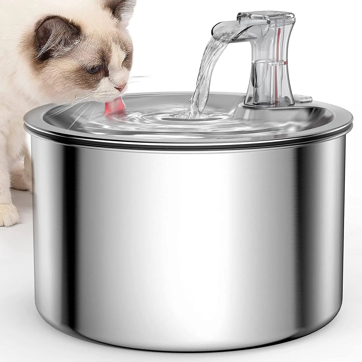 Fontaine pour animaux de compagnie en acier inoxydable