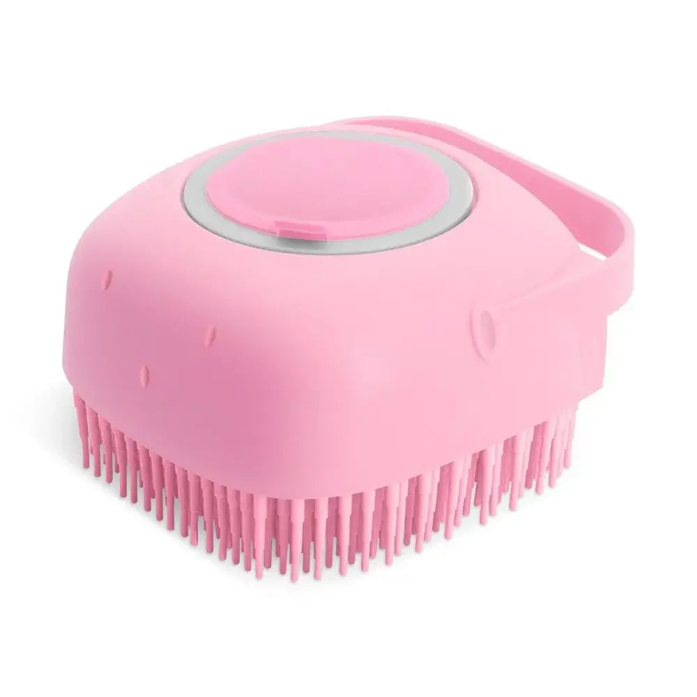 Brosse de bain en silicone pour animaux de compagnie