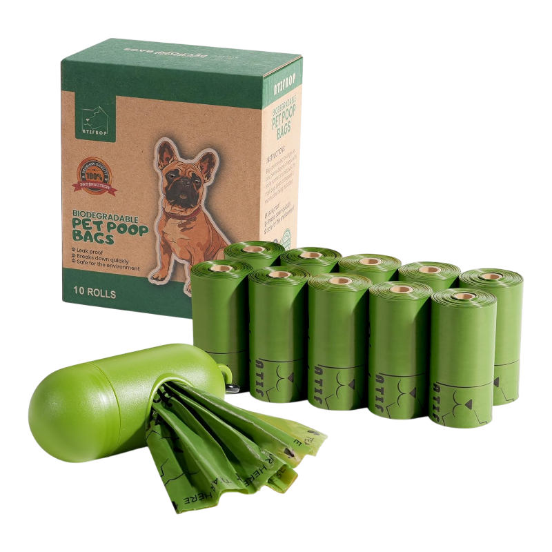 Pawtopix biodegradable dog poop bags - Leakproof 24 Rolls