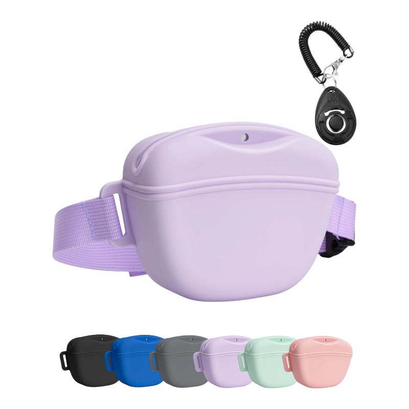 Pawtopix Dog Treat Pouch with Clicker - Hands-Free Training