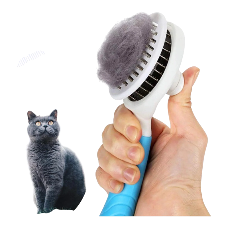 Pawtopix Dog and Cat Slicker Brush with Fur Remover
