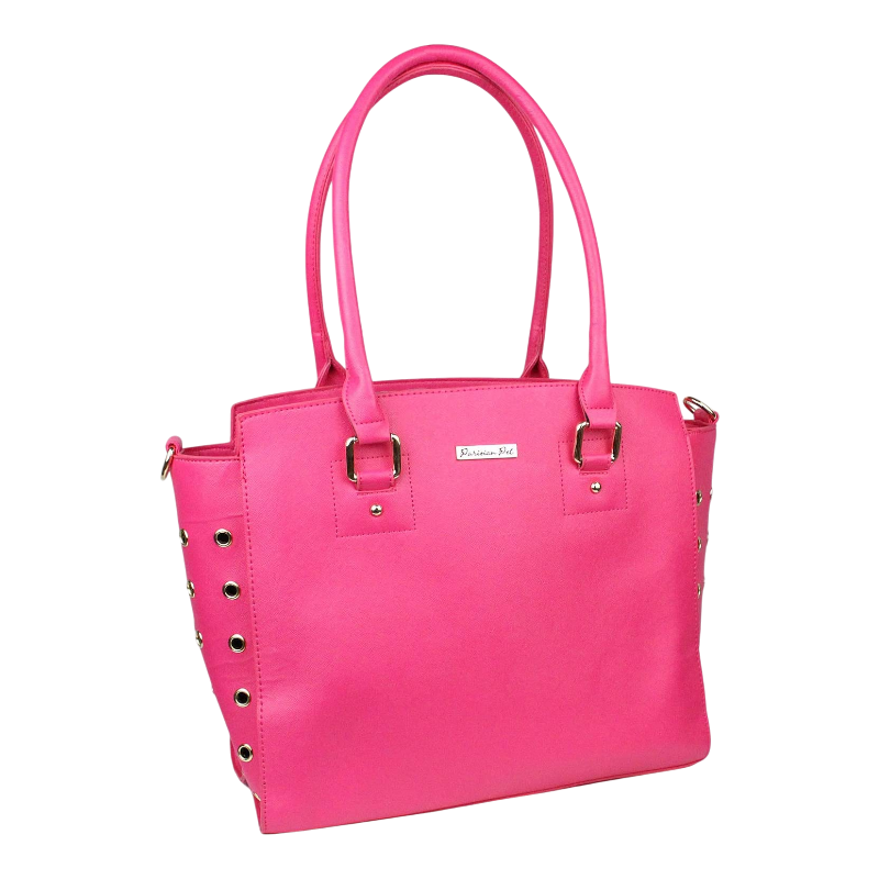 Pawtopix Blue leather puppy carrier handbag, Ventilated Tote