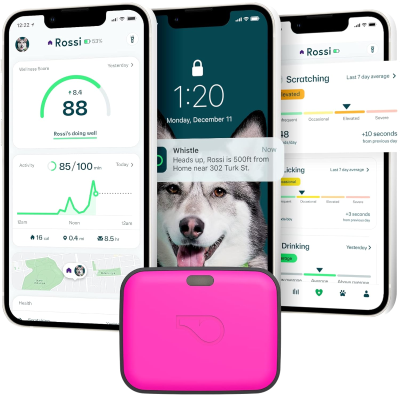 Pawtopix Pet GPS Tracker with Health Monitoring